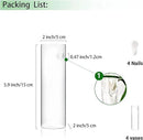 Ivolador Wall Plant Propagation Station Hanging Glass Planter Vase Terrarium Container Cylinder Shape Perfect for Propagating Hydroponic Plants Home Office Garden Decor Wedding-4PCS by GreenHaven Gardens
