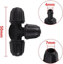 20-Pack Quick-Connect Locking 1/4" Drip Irrigation Tee Coupling Connectors, Upgraded 3-Way Tee Fittings for 1/4 Inch Irrigation Tubing, Drip Kit (Tee - 20 Pack) by GreenHaven Gardens