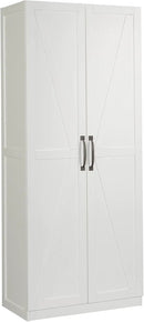 Sauder Miscellaneous Storage Cabinet, White Finish by CozyNest Decor