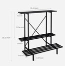Zhongma 3 Tier Plant Stand Space-Saving Heavy Duty Plant Holder for Balcony, Home, Garden ,Metal Sturdy Plant Stand for Indoor and Outdoor by GreenHaven Gardens