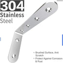 Furniture Anchors (4 Packs) Anti Tip Furniture Anchors for Baby Pet Proofing,Furniture Wall Anchor Furniture Dresser Bookshelf Falling Prevention Device for Children (Silver) by TinyTreasures Baby Boutique