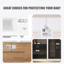 5 Pack Child Proof Refrigerator Lock, QYESWHSR Fridge Locks for Kids with Sticky Adhesive Pads, Child Safety Locks for Doors, RV Refrigerator, Oven Lock Child Safety Baby Cabinet Locks - Grey Updated by TinyTreasures Baby Boutique