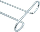 10 Inch Wine Glass Rack Under Cabinet Shelf Stemware Storage Hanging Hanger Organizer Glasses Holder with Drying Under Counter Metal for Kitchen and Bar Set of 2 Silver by CozyNest Decor