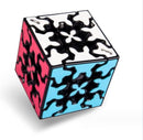 Gear Cube 3x3 with Three-Dimensional Gear Structure Magic Cube 3x3x3 Puzzles Toys (60mm) Brain Teaser Puzzle Game Toy for Children and Adults (Style B) by TinyTreasures Baby Boutique