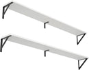 Heimlove 48 Inch Large Wall Bookshelves Set of 3, Wall Mounted Bookshelves,Heavy Duty Wooden Shelves for Living Room,Bedroom,Kitchen,Laundry Room Storage & Decor by CozyNest Decor