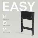 EVER ADVANCED Aluminum Lightweight Directors Chair Foldable, Folding Studio Movie Chairs Camping Event Vendor Chair, 19" Seat Height Black Fabric/Grey Frame, Support 350lbs by GreenHaven Gardens