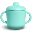 6 Months+ Sippy Cups with Handles, Small Silicone Sippy Cups Leak Proof 5oz,No Spill Sippy cups for Toddlers (Green) by TinyTreasures Baby Boutique