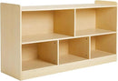 Montessori Shelf, Wooden Toy Storage Organizer for Books Toys, 2 Shelf Bookcase, 5-Section Storage Cabinet, Toddler Book Shelf for Kids Rooms, Playroom, Nursery, Kindergarten (Natural) by CozyNest Decor