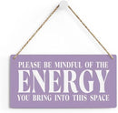 Purple Decor Spiritual Meditation Room Decor Inspirational Spa Decoration Positive Affirmations Wall Wood Plaque Sign Hanging Door Sign Home Office Yoga Room Decoration by CozyNest Decor