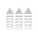 Accmor Formula Dispenser On The Go, 5 Compartments Stackable Formula Container for Travel, Baby Milk Powder Kids Snack Container, BPA Free by TinyTreasures Baby Boutique