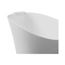 Nuvia 51-Inch Solid Surface Oval Freestanding Bathtub With Seat And Headrest (SAK61983) by SAKSBY WHOLESALE