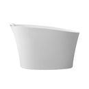 Nuvia 51-Inch Solid Surface Oval Freestanding Bathtub With Seat And Headrest (SAK61983) by SAKSBY WHOLESALE