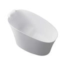 Nuvia 51-Inch Solid Surface Oval Freestanding Bathtub With Seat And Headrest (SAK61983) by SAKSBY WHOLESALE