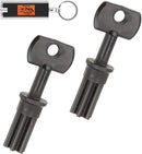 2 Pack of Irritrol Replacement Key, Rain Dial External Controller Key R8969, Pack of 2 Outdoor Replacement Keys for Irritrol Controller Sprinkler Irrigation Boxes with Included LED Keychain Light by GreenHaven Gardens