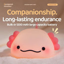 ATSUI Axolotl Night Light, LED Squishy Novelty Animal Lamp, Food Grade Silicone, 3 Level Dimmable, Breastfeeding Nursery Nightlight for Room Decor, Funny Gifts Stuff for Boys Girls Baby Children by TinyTreasures Baby Boutique