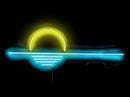 LED Decorative Lights USB Mountains Sunrise Sunset Led Neon Signs Home Decoration Wall Art Holiday Gift Brightness Adjustable 16.5''x9.5'' by CozyNest Decor