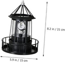 DOITOOL LED Solar Powered Rotating Lighthouse Outdoor Courtyard Solar Hanging Lamp Lawn Lantern for Patio Fence Garden Yard Decorations by GreenHaven Gardens