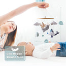 EERKEOD Baby Crib Mobile Ocean Nursery Mobile for Boys Girls Handmade Felt Mobile for Crib Nursery Decor for Infant Bedroom Hanging Baby Mobile for Bassinet Newborn Baby Gift（Whales） by TinyTreasures Baby Boutique