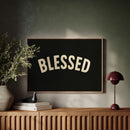 Blessed Minimalist Arch Text Print