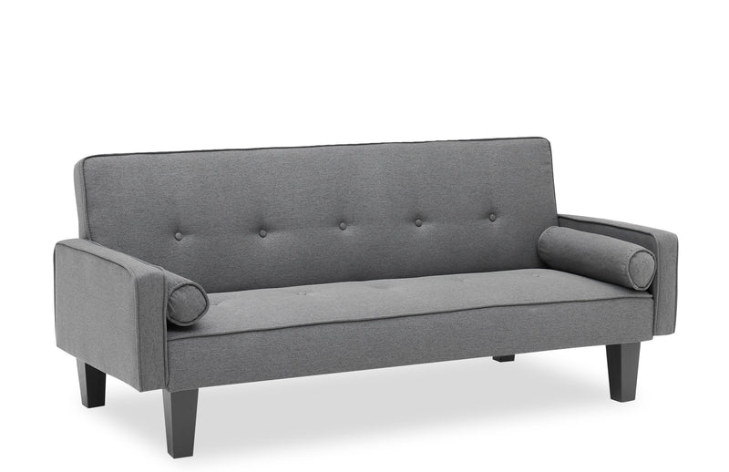 Walker Edison | Convertible Sofa Bed Dark Grey