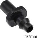 uxcell Single Barb Drip Pipe Connector 4/7mm Hose Fitting for Garden Agricultural Irrigation System, Plastic 20pcs by GreenHaven Gardens