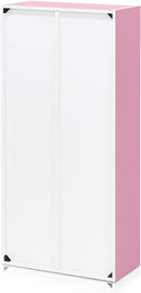 Furinno 7-Cube Reversible Open Shelf, White/Pink 11048WH/PI by TinyTreasures Baby Boutique