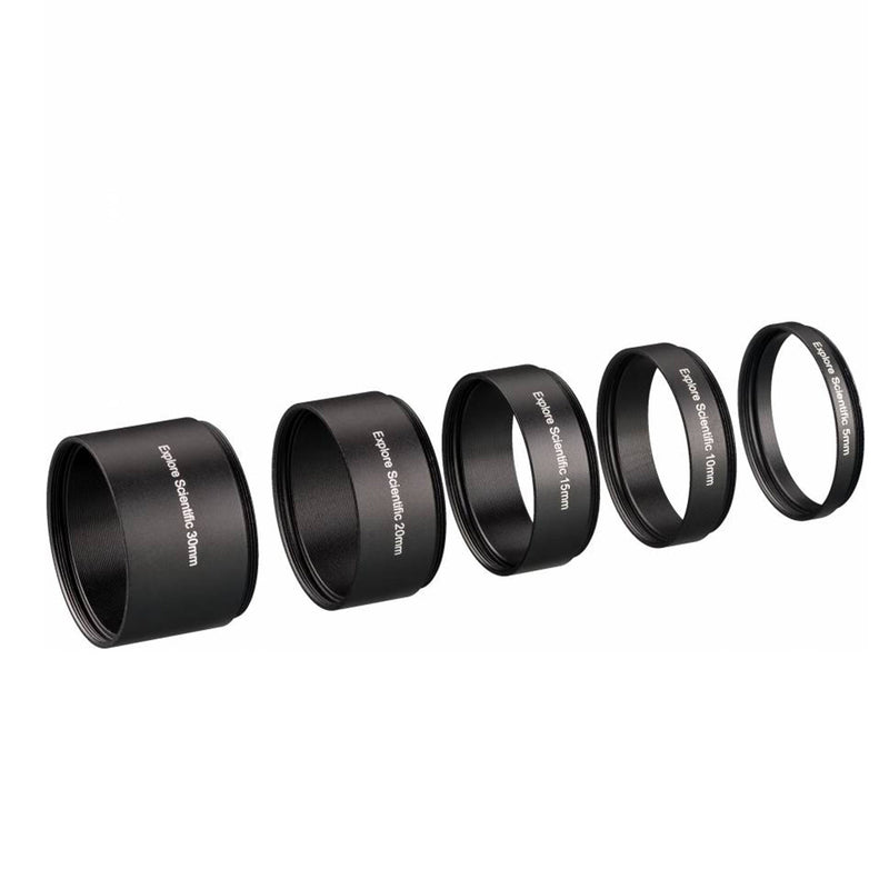 Extension Ring Set M48x0.75 - 5 pieces (30, 20, 15, 10 and 5 mm), photo 2 of 3
