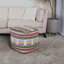 Inca - Handcrafted Peruvian Print Square Pouf Ottoman - Multicolor by HouseOfZazla