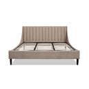 Aspen - Vertical Tufted Modern Headboard Platform Bed Set by HouseOfZazla