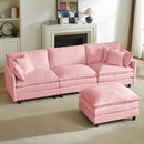 Modular Sectional Sofa - 110 Inch L Shaped Couch Set