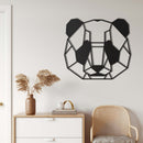 Panda Head Metal Wall Art