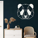 Panda Head Metal Wall Art