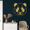 Panda Head Metal Wall Art