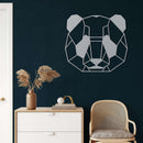 Panda Head Metal Wall Art