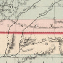 Vintage Map of New Mexico & Utah 1861