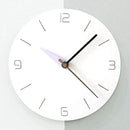 Stephanie Imports Modern Minimalist White & Pastel Purple Silent Wall Clock by CozyNest Decor