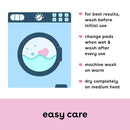 Bamboobies Nursing Pads, Ultra-Soft Velour, Reusable, Washable & Leak-Proof, 6 Ultra-Thin and 2 Overnight Pads for Breastfeeding by TinyTreasures Baby Boutique