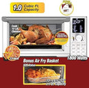 Nuwave Bravo Air Fryer Toaster Smart Oven, 12-in-1 Countertop Convection, 30-QT XL Capacity, 50°-500°F Temperature Controls, Top and Bottom Heater Adjustments 0%-100%, Brushed Stainless Steel Look by CozyNest Decor