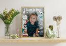 Generic Personalized First Birthday Milestone Sign, My First Year Photo Poster, Wild One First Year Baby Milestone Board, Design 014 by TinyTreasures Baby Boutique
