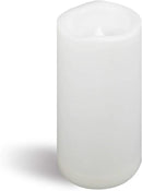 CANDLE CHOICE Waterproof Outdoor Battery Operated Flameless Candle with Timer Large Plastic Resin Bright Flickering Electric LED Pillar Lantern Patio Garden Wedding Christmas Decorations 4”(D) x8”(H) by GreenHaven Gardens