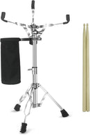 Snare Drum Stand Snare Stand with Drumstick Holder and a Pair of 5A Drum Sticks Fit for 8 to 15 Inch Snare Drum and Practice Pad, Adjustable Height 15.8 to 22.8 Inches for Drum Beginners by TinyTreasures Baby Boutique