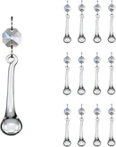 12pcs Raindrop Crystal Chandelier Prisms Parts, Hanging Crystals Beads for Chandeliers, Home Decoration by GreenHaven Gardens