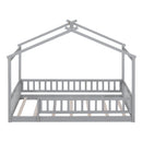 Bed House Bed Frame With Fence by HouseOfZazla