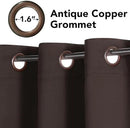 H.VERSAILTEX Brown Blackout Curtains 2 Panels Room Darkening Curtains Window Panel Drapes Kitchen Curtains- (Chocolate Brown Color)- 52 inch Wide by 84 inch Long Solid Pattern, Grommet Top by CozyNest Decor