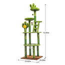 72in Cactus Cat Tree Tall Cat Tower for Indoor Cats by HouseOfZazla
