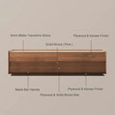 POVISON Fully-Assembled Mid Century Matte Sintered Stone TV Stand, 70.87" Wood Media Console with Adjustable LED Light, Entertainment Center with Storage for Living Room