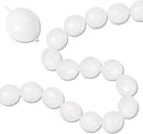 White Link Balloons, 100PCS Linking Balloons with Tail for Making Balloon Wall Arch and Chains, Pearl Quick Balloon for Wedding Birthday Baby Shower Engagement Graduation Party Decorations (6inch) by CozyNest Decor