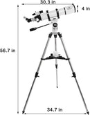 Gskyer Telescope 600x90mm AZ Astronomical Refractor Telescope for Adults Astronomy, German Technology Scope by TinyTreasures Baby Boutique