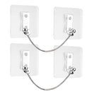 Furniture Anchors 2 Pairs No Drill Heavy Duty Anchors Fridge Lock Adjustable Self-Adhesive Safety Anti Tip Straps for Baby Proofing 220lbs Tension Earthquake Resistant Metal Straps Prevent Falling by TinyTreasures Baby Boutique