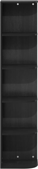 Furinno Pasir 5-Tier Corner Open Shelf Bookcase, Blackwood by TinyTreasures Baby Boutique